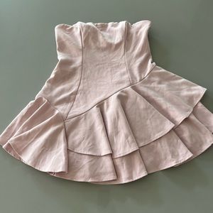 NWT Hello Molly Saints and Secrets Pale Pink strapless dress